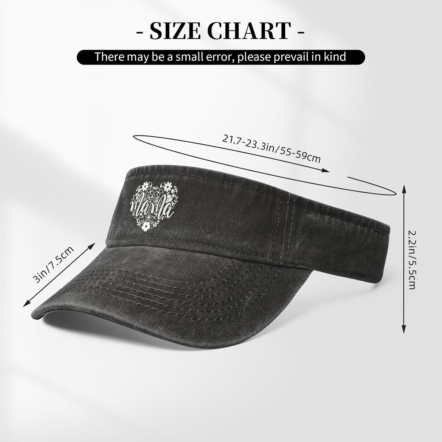 Mama Floral Sun Visor Trucker Hat - Adjustable Empty Top Baseball Sun Cap for Dad Mom Men Women