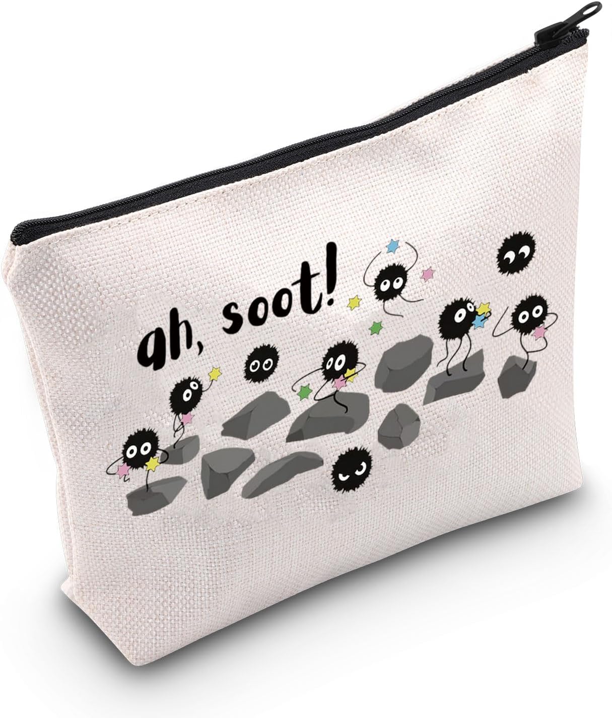 POFULL Anime Inspired Gift Anime Lover Zipper Pouch Makeup Bag