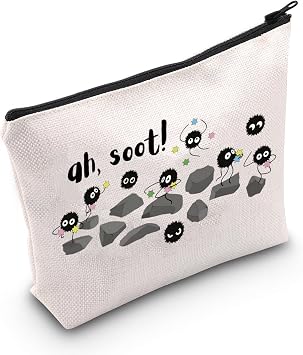 POFULL Anime Inspired Gift Anime Lover Zipper Pouch Makeup Bag