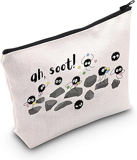 POFULL Bolsa de maquillaje inspirada en el an...