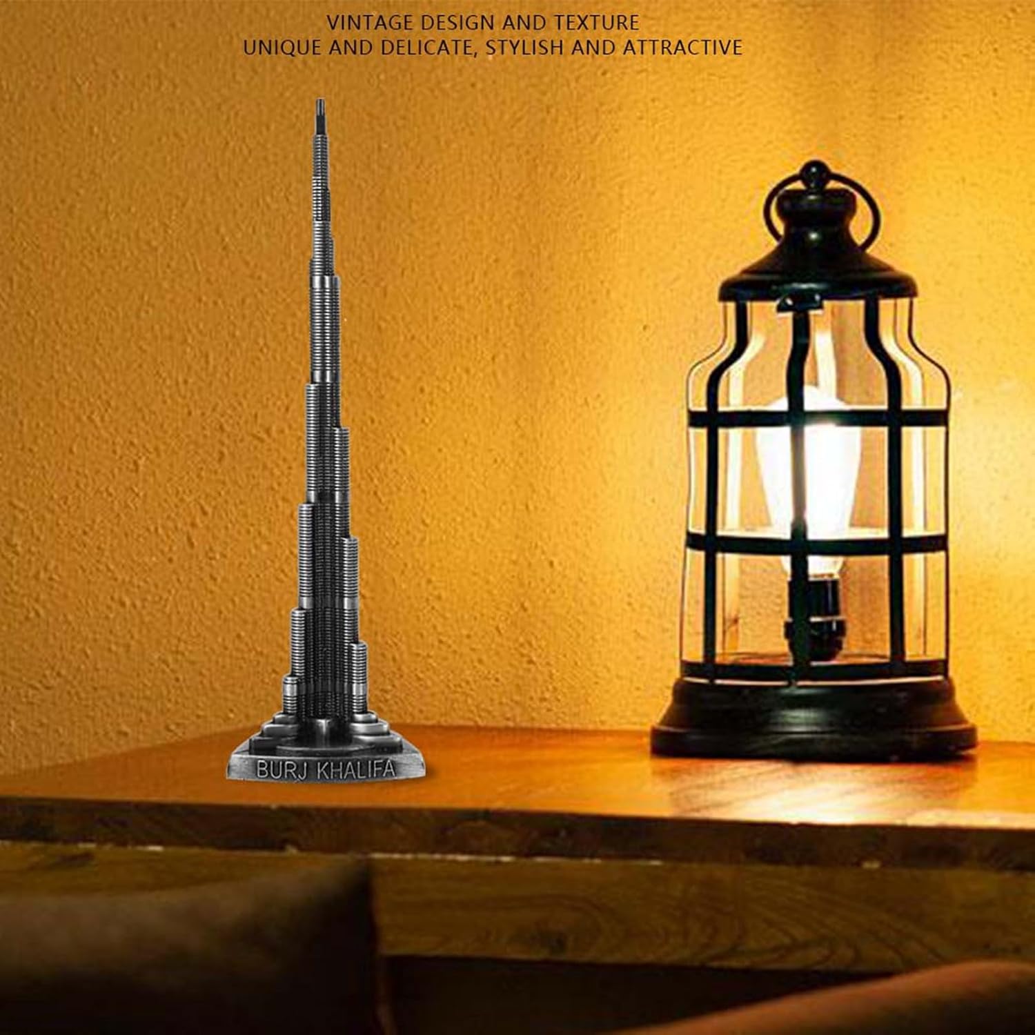 Burj Khalifa Tower Model, Alloy Miniature European Dubai Tower Model for Office Home Desktop Decor
