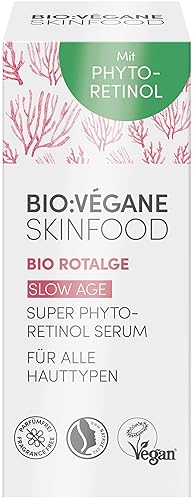 Miniatura 3 de BIOVEGANE SKINFOOD Suero orgánico de algas rojas de edad lenta súper fito-retinol para todo tipo de piel 0.5 fl oz (0.5 fl oz), 1