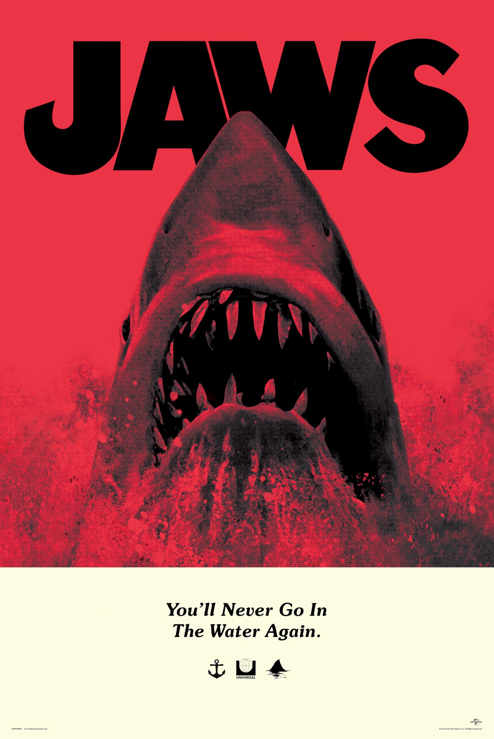 Gb Posters Red Jaws 61 X 91.5Cm Maxi Poster