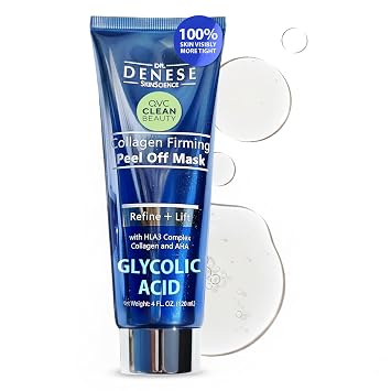 Dr. Denese Collagen Firming Peel Off Mask 4 oz Hydrating Treatment for Smoother Skin Exfoliating Formula for Clearer Pores, Glass Skin Glow, Luxe Skin Care for Radiant, Refined Texture