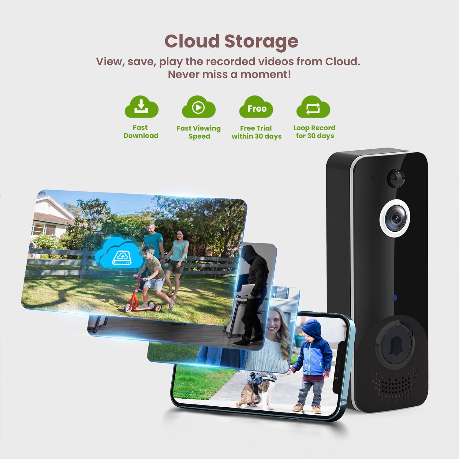 Wireless Doorbell Buy XTU WiFi Video Doorbell Camera, Camera With