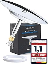 EDELER® 2-Piece Bath Plug Universal Fit Bath Plug Closure Diameter 72 mm Rustproof Adjustable Bath Plug for Any Bathtub Seal + Free Alternative Seal