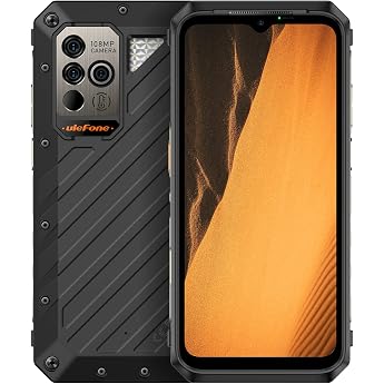 Ulefone Power Armor 19 Outdoor Mobile Phone without Contract, 108MP Triple Camera, 12GB + 256GB, 6.58 Inch 120Hz FHD+, IP68 W