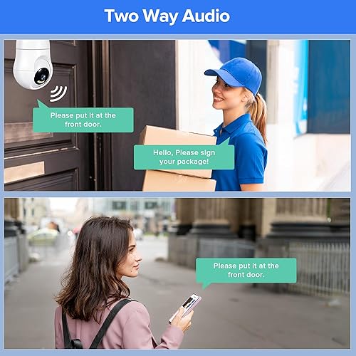 Miniatura 5 de Cámara de seguridad de bombilla, 1080P 2.4GHz cámara de seguridad para bombilla con visión nocturna PTZ de 360  detección de movimiento, seguimiento