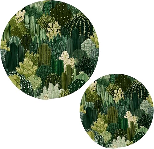 Miniatura 43 de Trivets for Hot Dishes Pots and Pans 2 PC Pot Holders Heat Resistant Cotton Round Potholders for Kitchen Countertop Decorative Autumn Maple Leaves