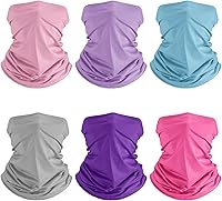 Vista 7 de Geyoga 6 piezas de protección UV para el verano, polaina de cuello refrescante, ropa para la cara, polaina para cuello, bufanda, protector solar