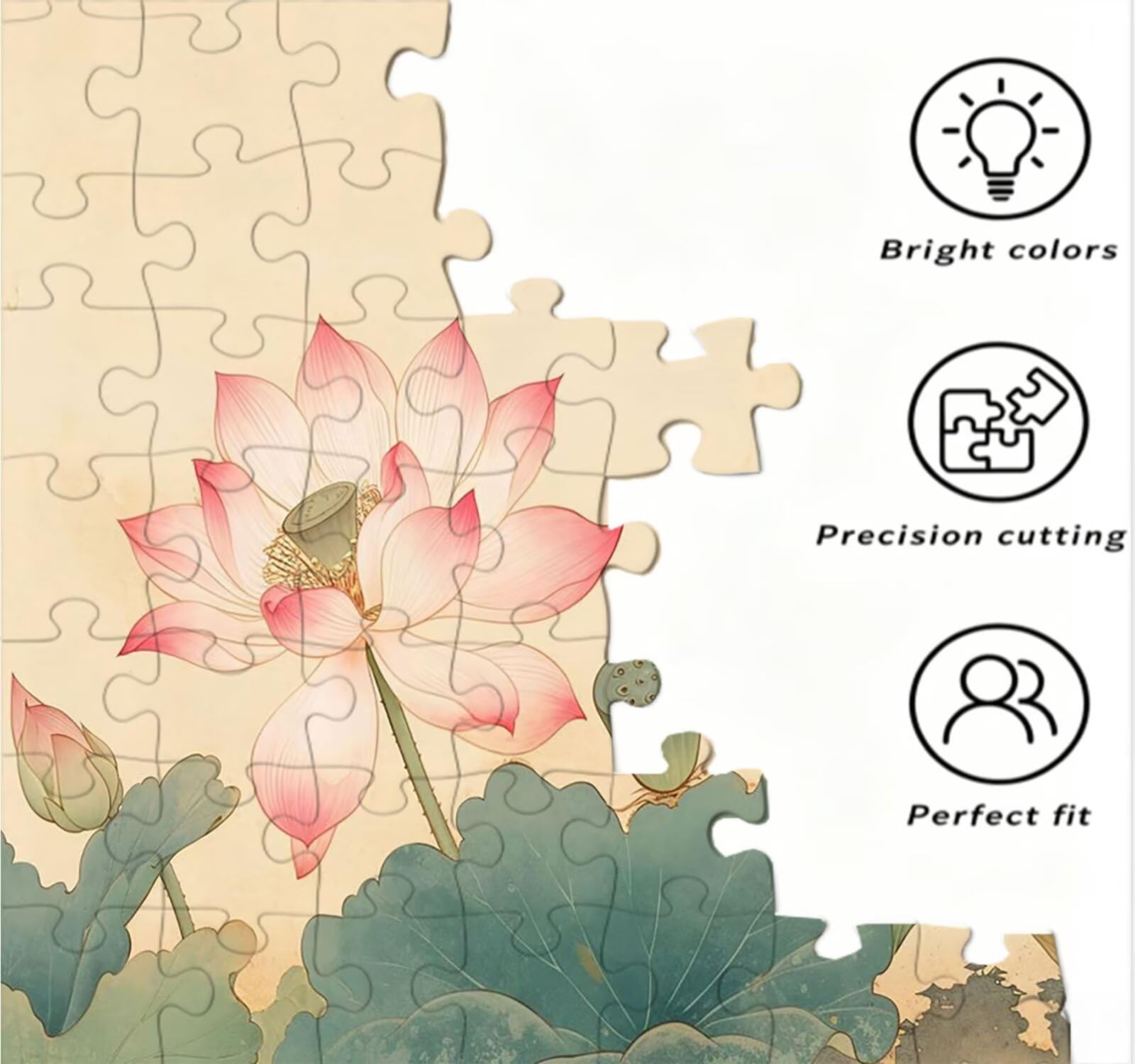 Puzzle 3000 Teile Erwachsene, Blumen Insekten Puzzle Herausfordernde Familie Aktivität Spiele, Geschicklichkeitsspiele Erwachsene, Herausfordernde Puzzles Geschenk für Freunde R2KH-391