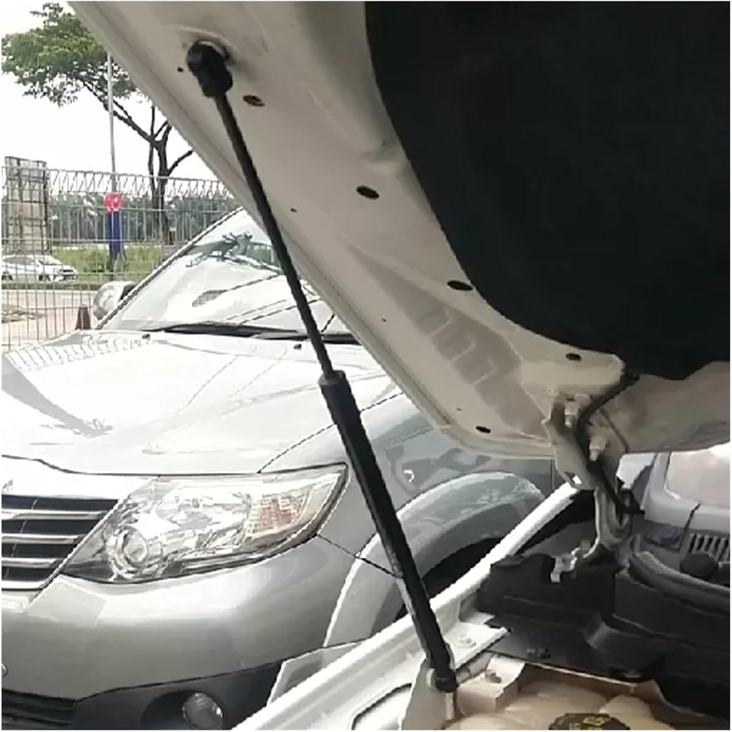 2Pcs EB3B16C827AA Compatible For Ford Ranger T6 T7 TKE 2011-2020 Car Front Engine Bonnet Hood Gas Struts Lift Support Rod Bars
