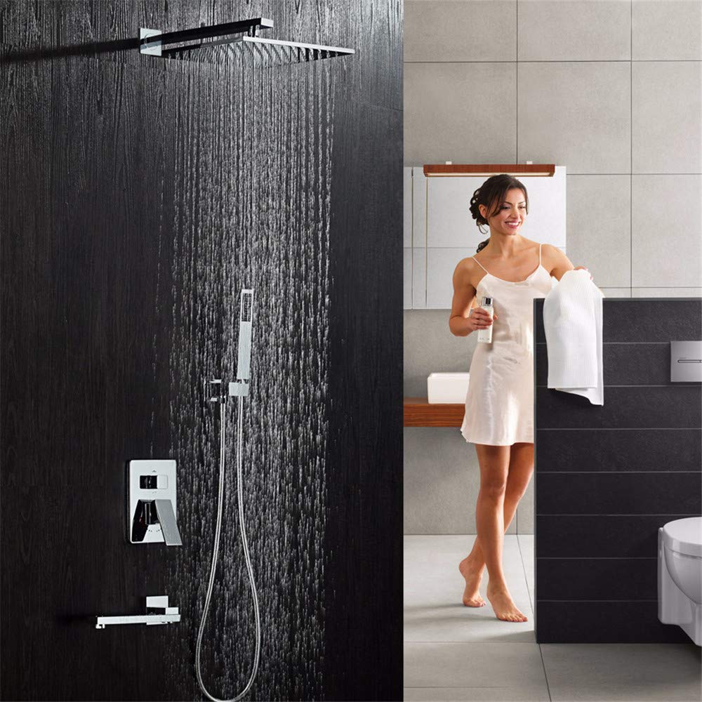 Systèmes de douche dissimulés avec pomme de douche 10" et mitigeur mécanique