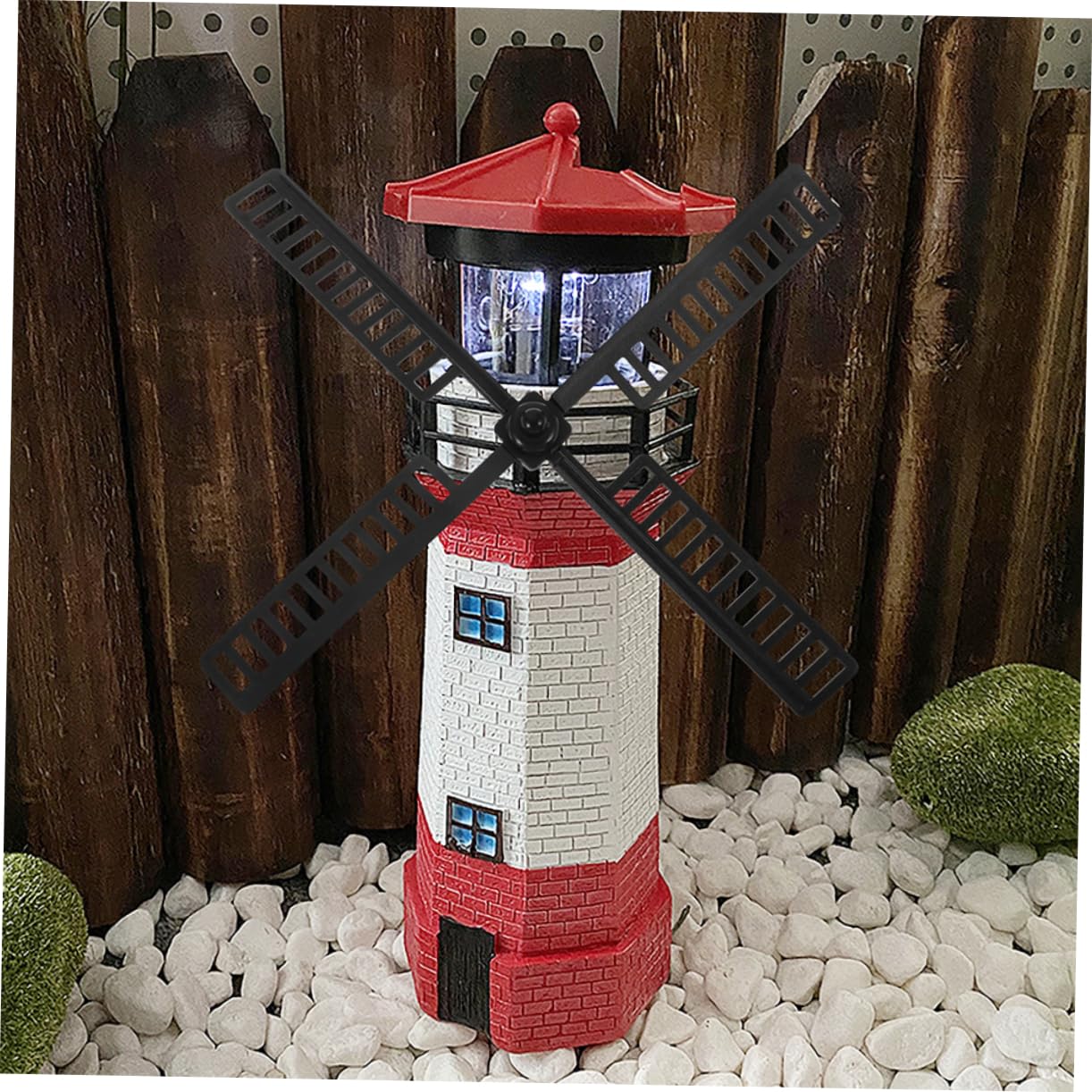 Solar Powered Windmill Plastic DIY Toy Windmill Model Ornaments Decor