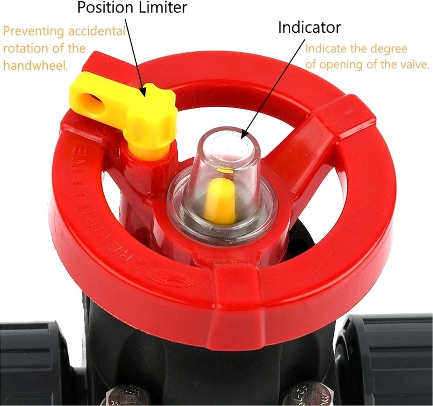 1PC Double-Union Limiting Diaphragm Valve Fittings Aquarium Fish Tank Accessories Garden Irrigation Pipe Adapter UPVC 16mm~63mm(Inner Diameter 25mm)