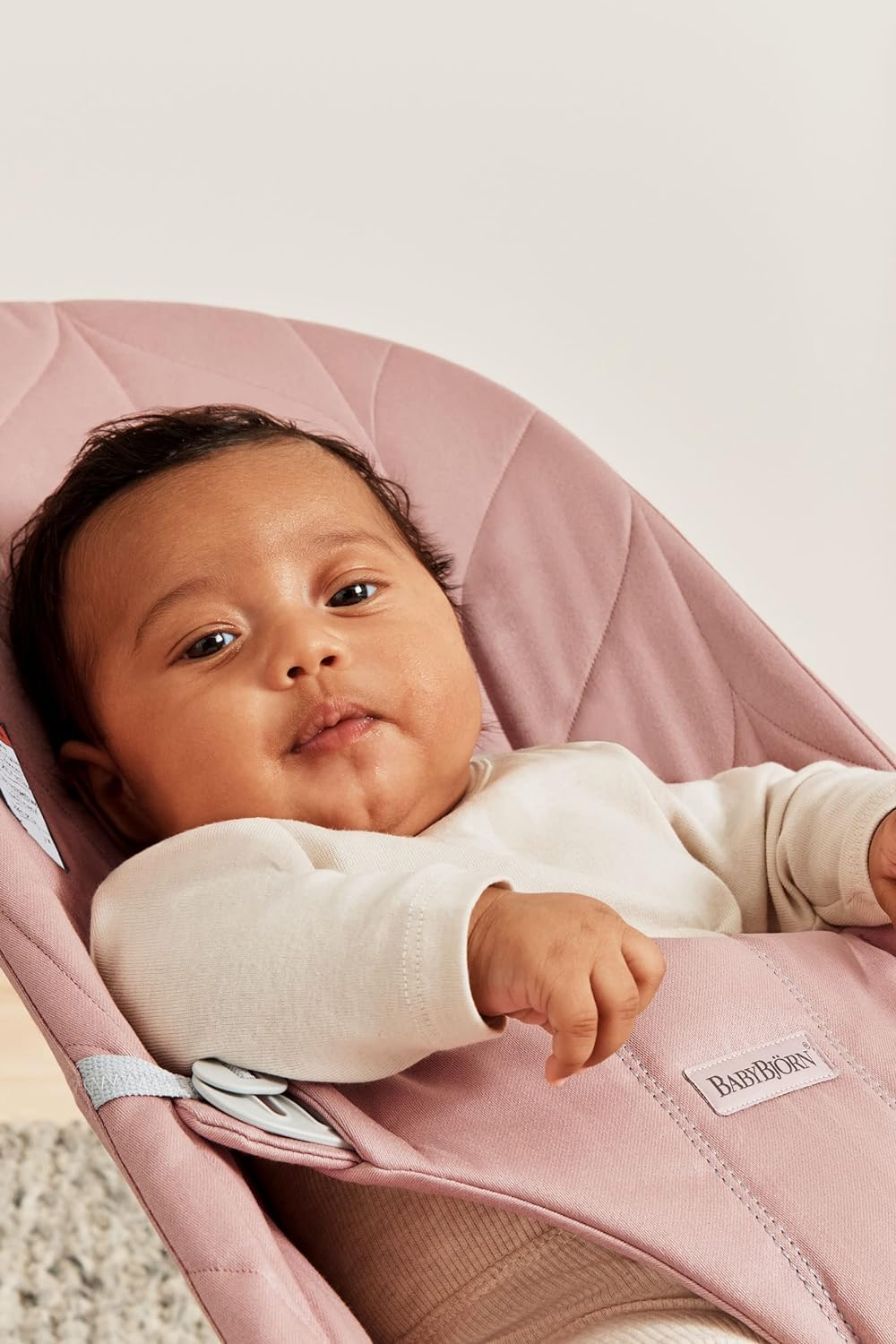 Amazon | BabyBjörn バウンサーブリス、ダスティピンク、織物、花びら