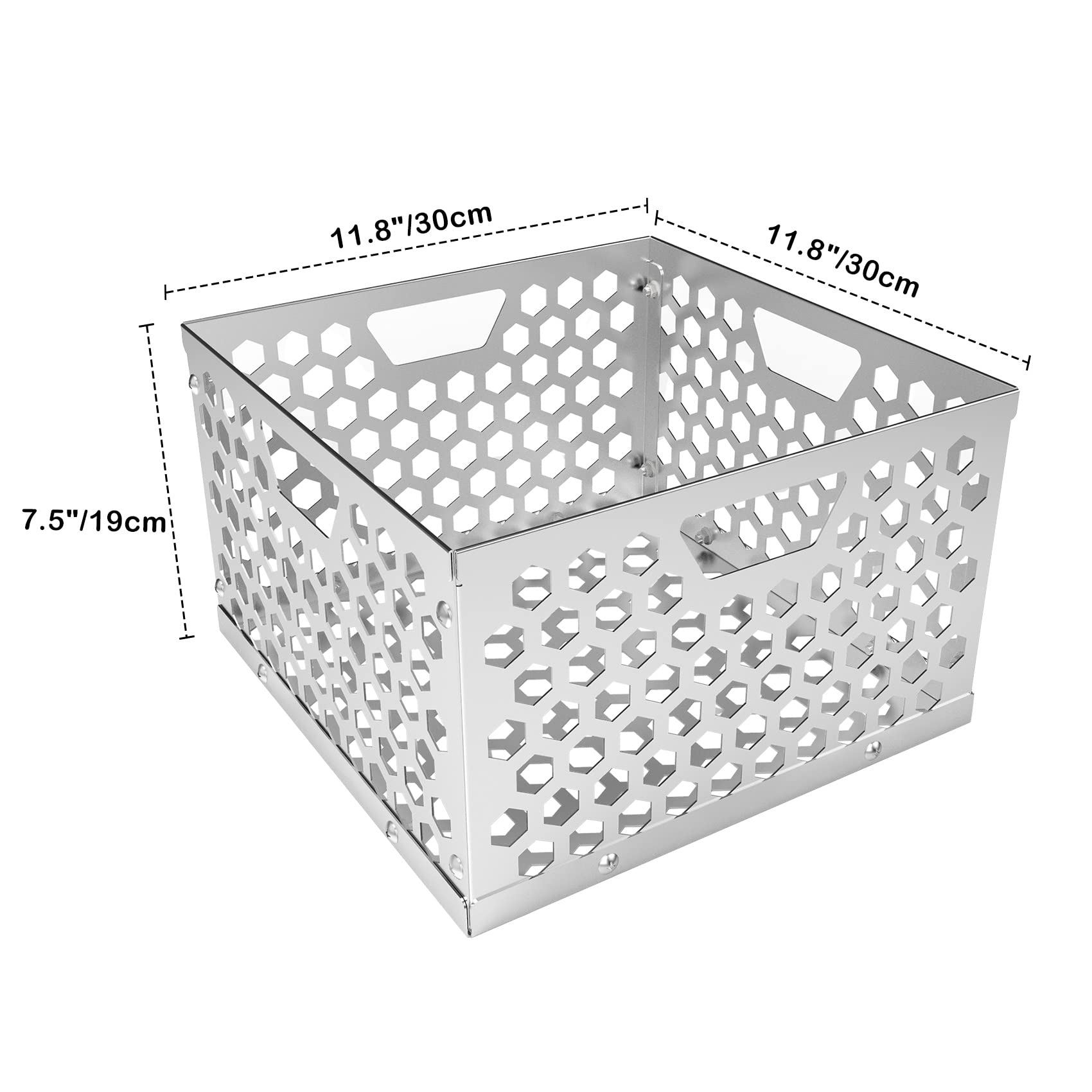 Cesta de carbón para ahumador de Oklahoma Joe's, cesta de acero inoxidable para ahumador, utilizada para fumar de larga duración y eficiencia 2