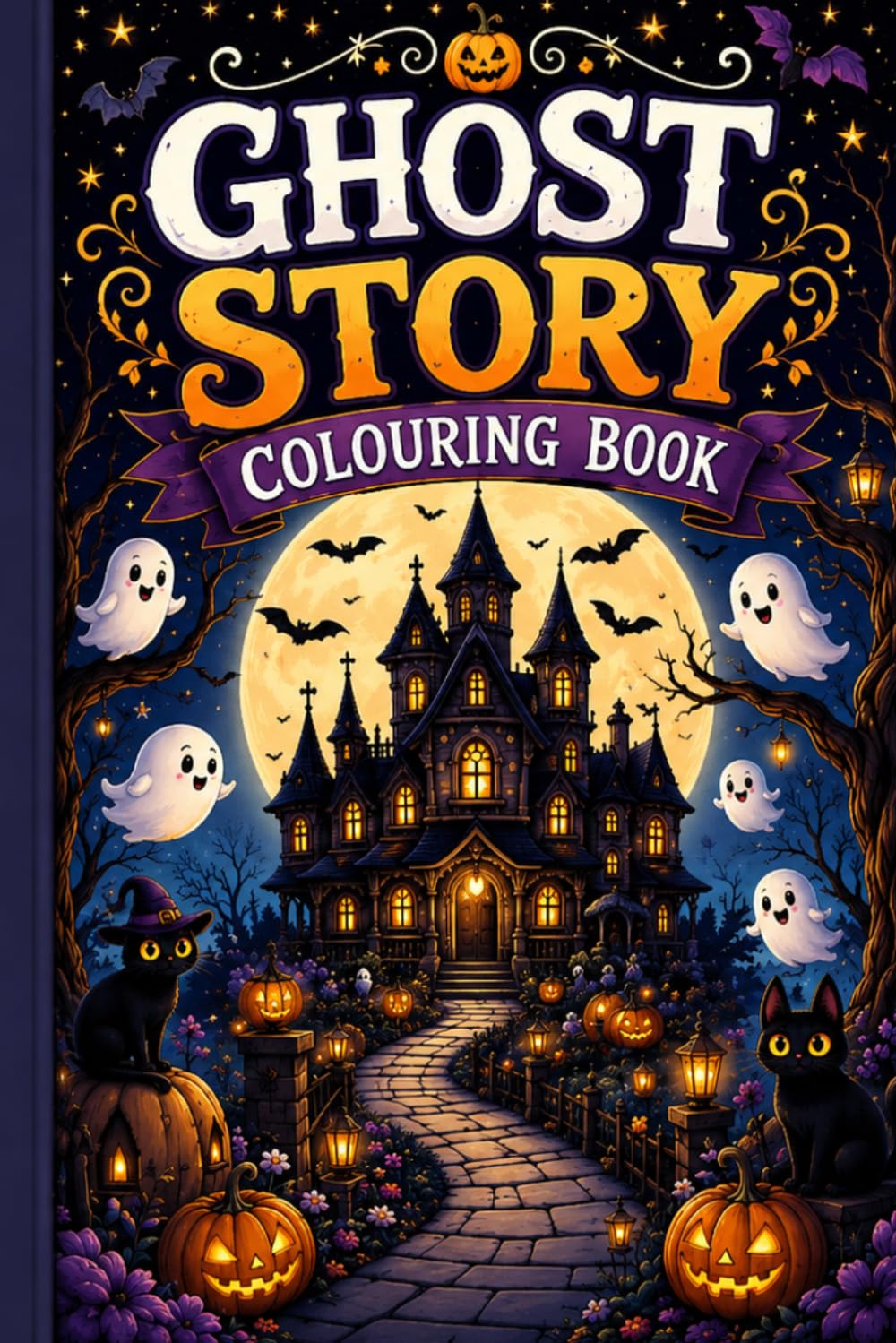 Ghost story coloring book