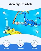 Vista 171 de maamgic Traje de baño para niños con forro de compresión elástico para niño Yema de Huevo Coco