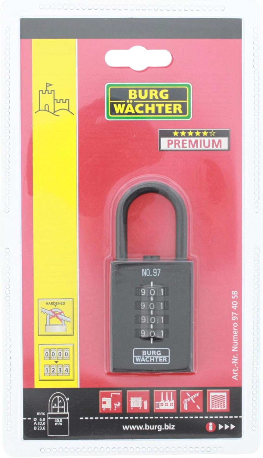 Combination Lock Numero 97 40 SB