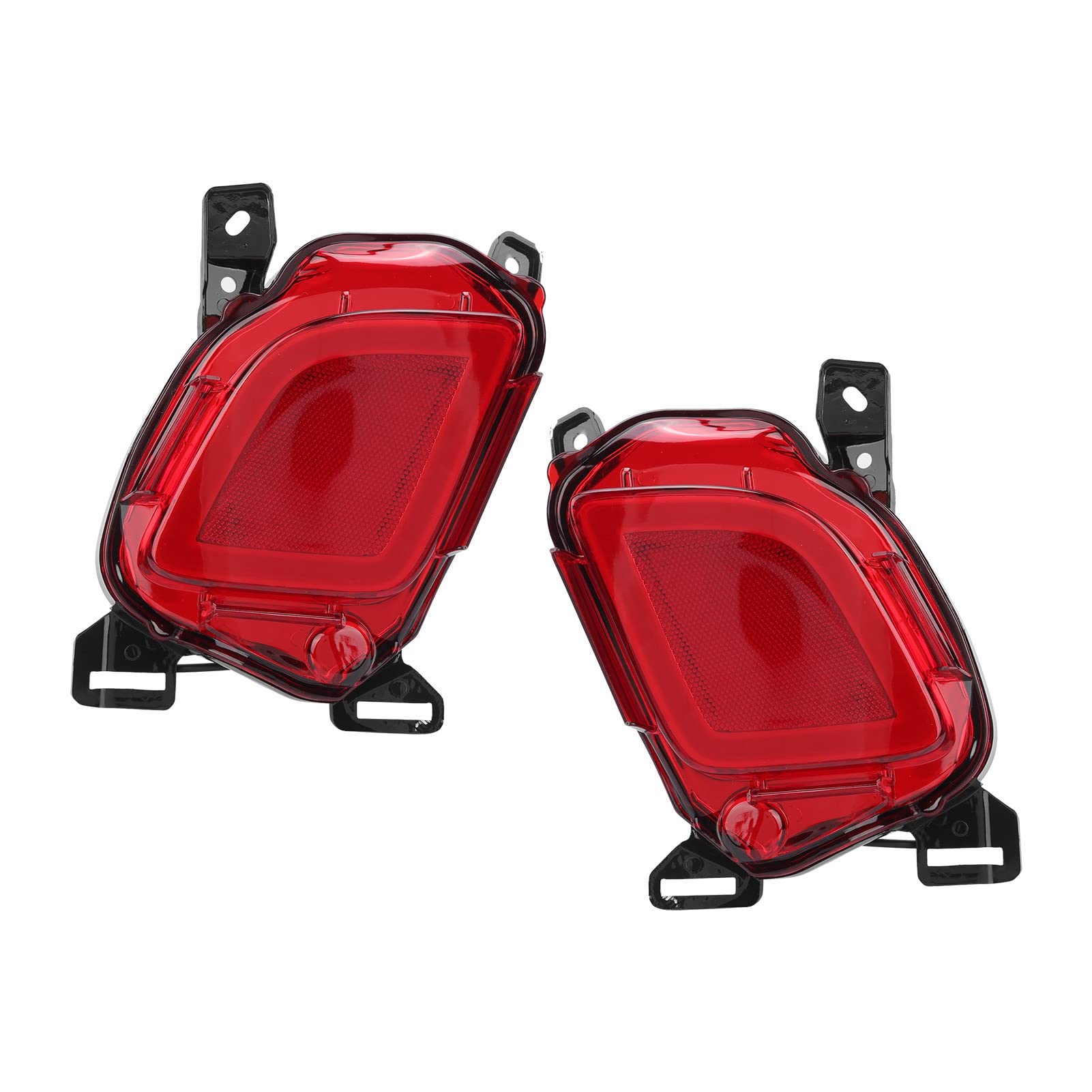Chrees Marcador de Posición de Luz Trasera Luz Trasera Lámpara de Freno LED Lente Roja IP67 12V Par Lámpara de Señal de de Repuesto con Carcasa de Enfriamiento para H