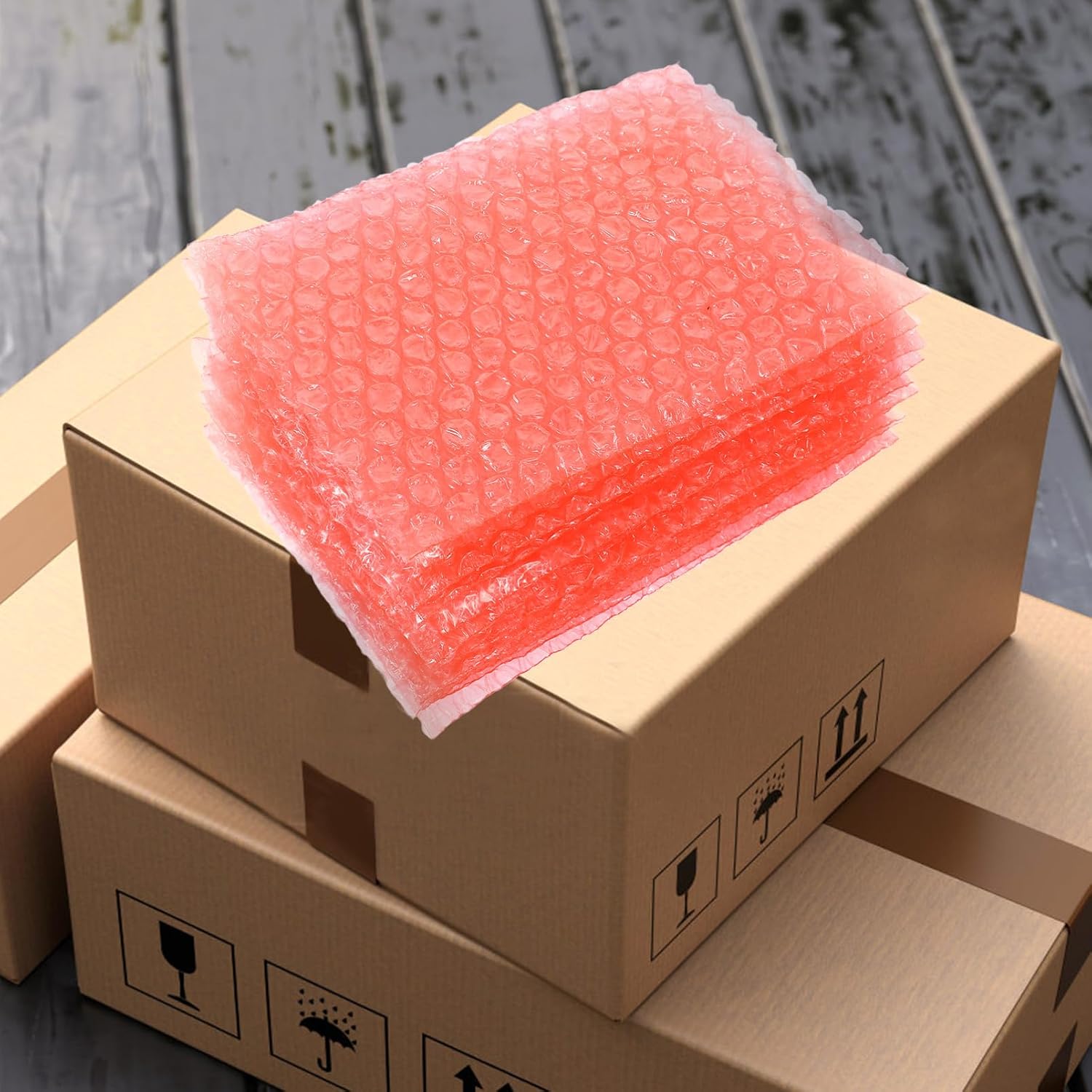 MAGICLULU Thick Anti-Static Bubble Pouches 100pcs Cushioning Packing Bags for Shipping Shockproof Bubble Mailers Portable Packing Pouches for Fragile Items