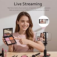 Monitor selfie magnetic pentru telefon mobil Bettdow de 3,97 inchi, ecran pentru cameră spate wireless cu difuzor pentru iPhone și Android, alb 8