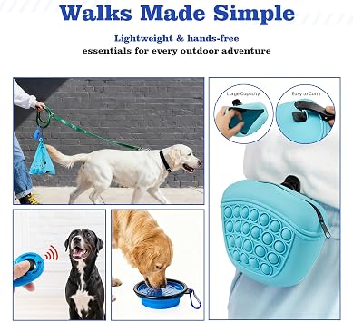 Puppy Supplies Starter Kit, Blue Puppy Essentials for Small Dogs