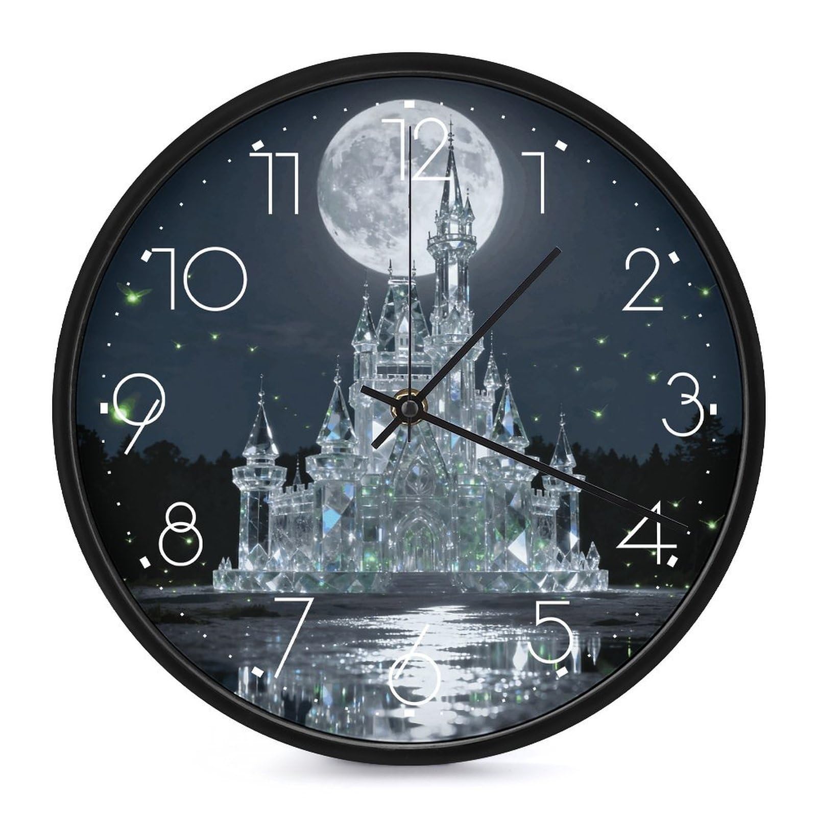 Horloge silencieuse sans tic-tac 25,4 cm avec grands chiffres faciles à lire