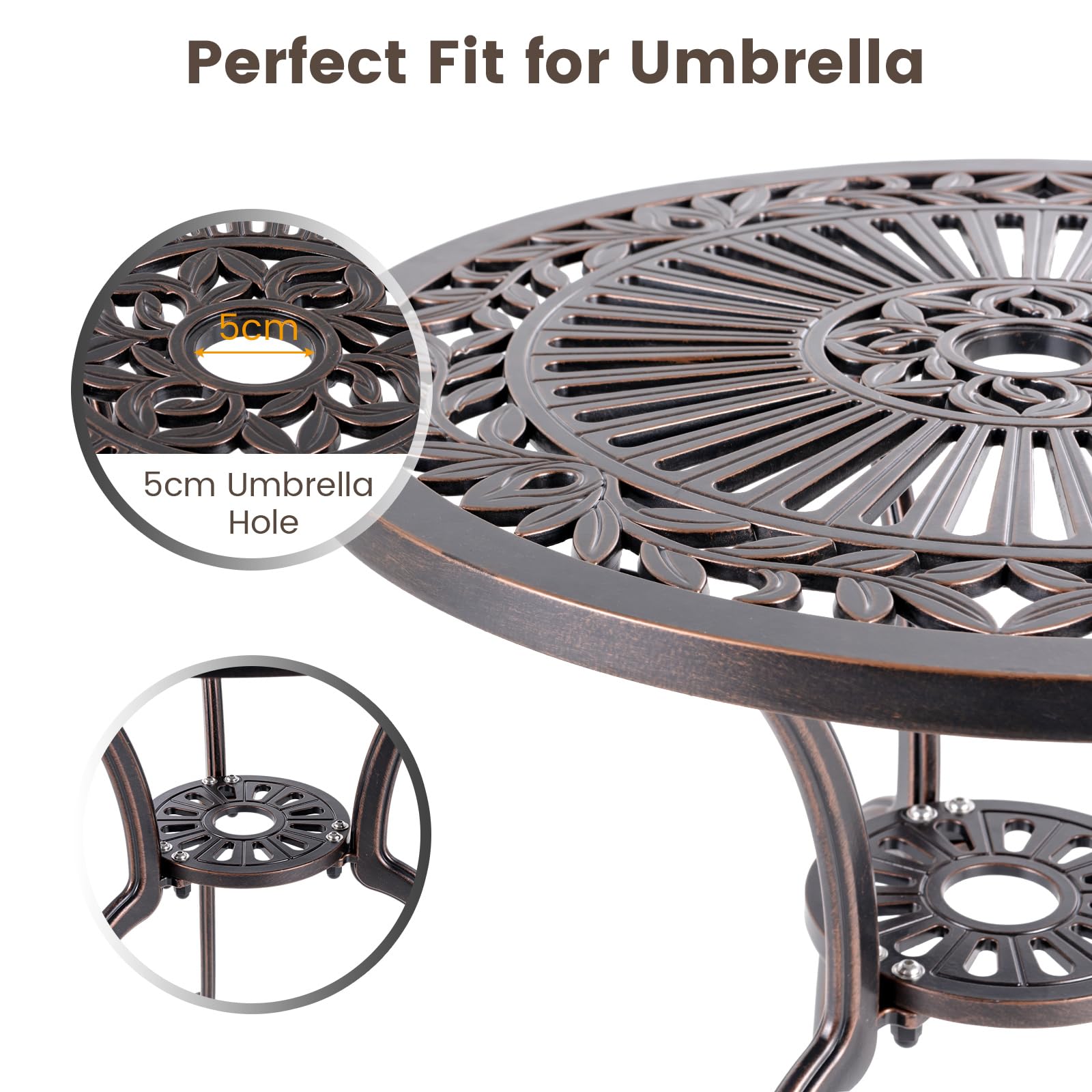 GIANTEX Tuinschommel, schommelstoel met tafel, tuinmeubelset GIANTEX Tuinschommel, schommelstoel met tafel, tuinmeubelset