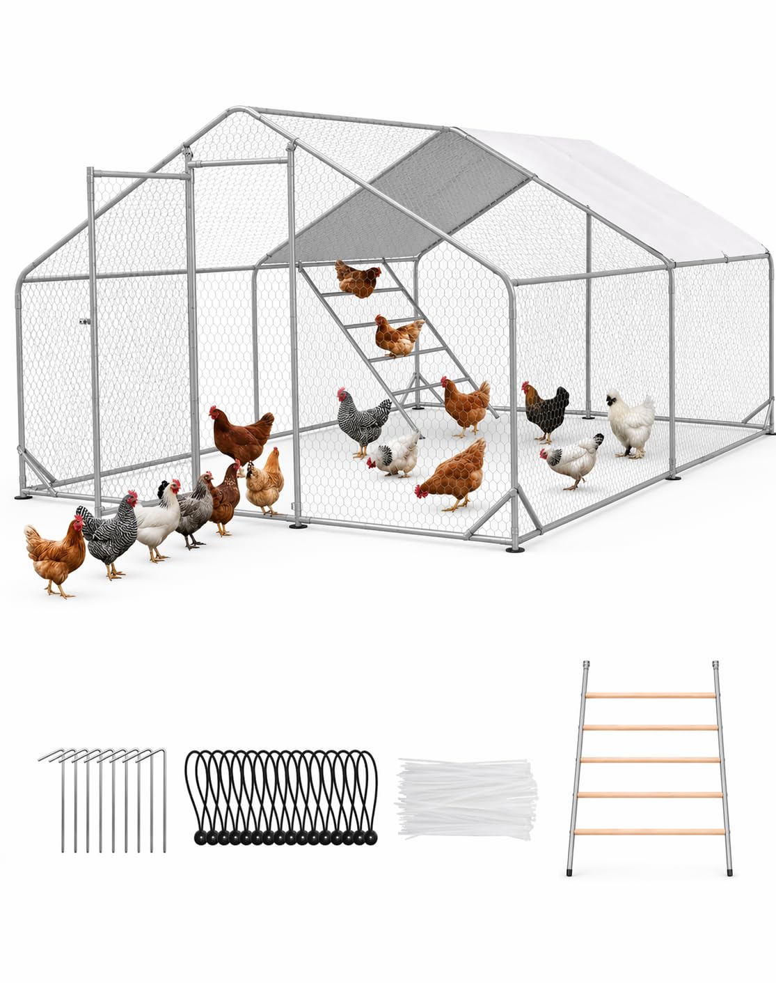 Belinova Large Metal Chicken Coop
