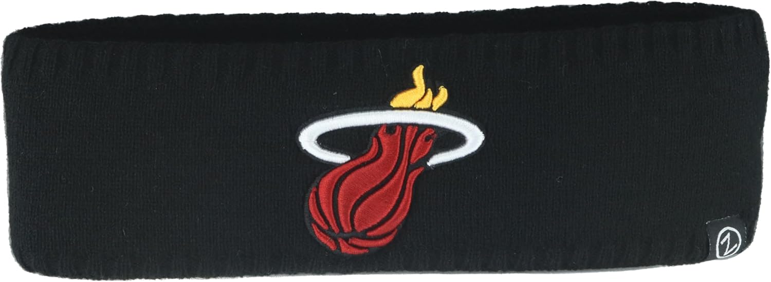 Miami Heat NBA Officially Licensed Knit Headband Team Color Icon