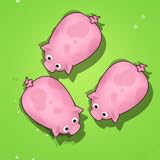 Lovely Pets Save the Piggy : solve this puzzle to make all lovely pets run away from the glasslands