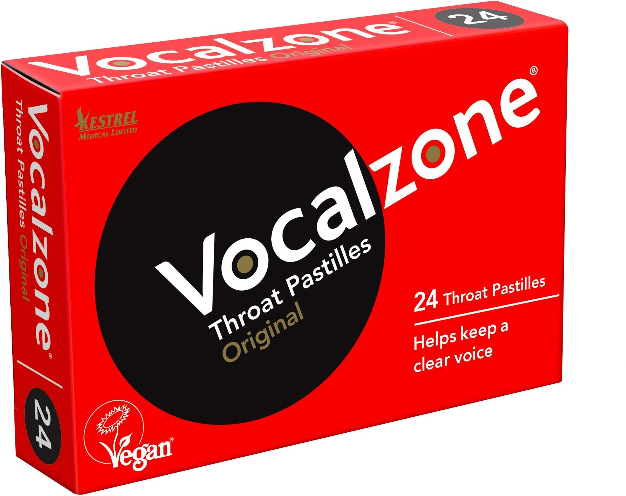 Throat Pastilles – Original 24 - for Sore Throats and Hoarseness When Overusing Your Voice. Produced and Sold in the United Kingdom Since 1912.