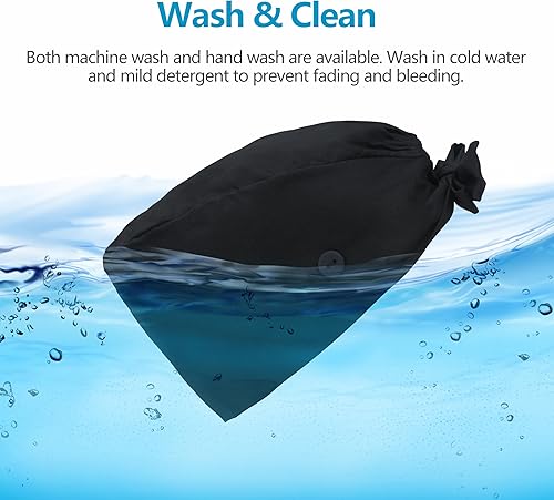 Miniatura 72 de QBA Adjustable Working Cap with Button, Cotton Working Hat Sweatband, Elastic Bandage Tie Back Hats for Women & Men, One