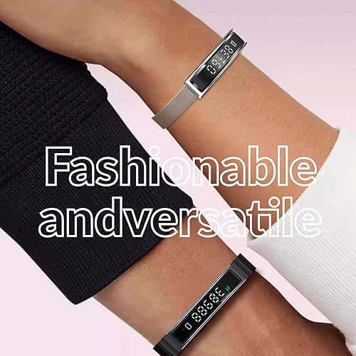 Miniatura 7 de Pulsera inteligente de salud ultrafina de 0.220 in para mujereshombres, RRH, oxígeno en sangre y monitoreo de estrés, modos deportivos, aspecto