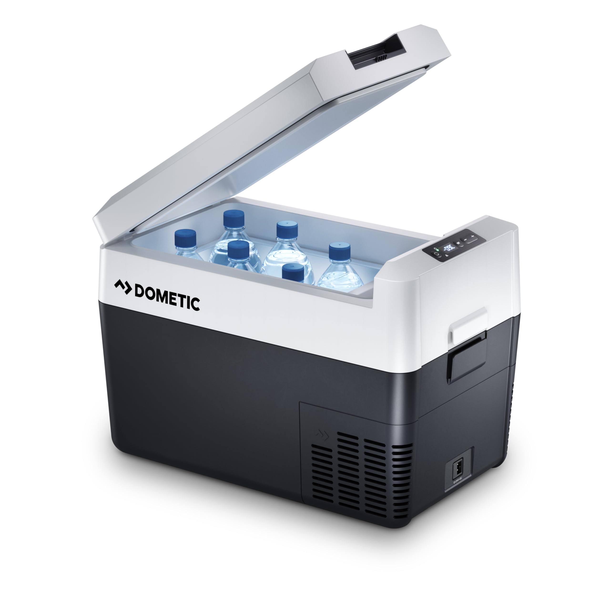 DOMETIC CDF2 36 Glacière/Freezer à compresseur, +10 °C à -15 °C, 31 L – Mini‑réfrigérateur 12/24 V pour Voiture, Camion & Bateau avec Protection de Batterie, Gris