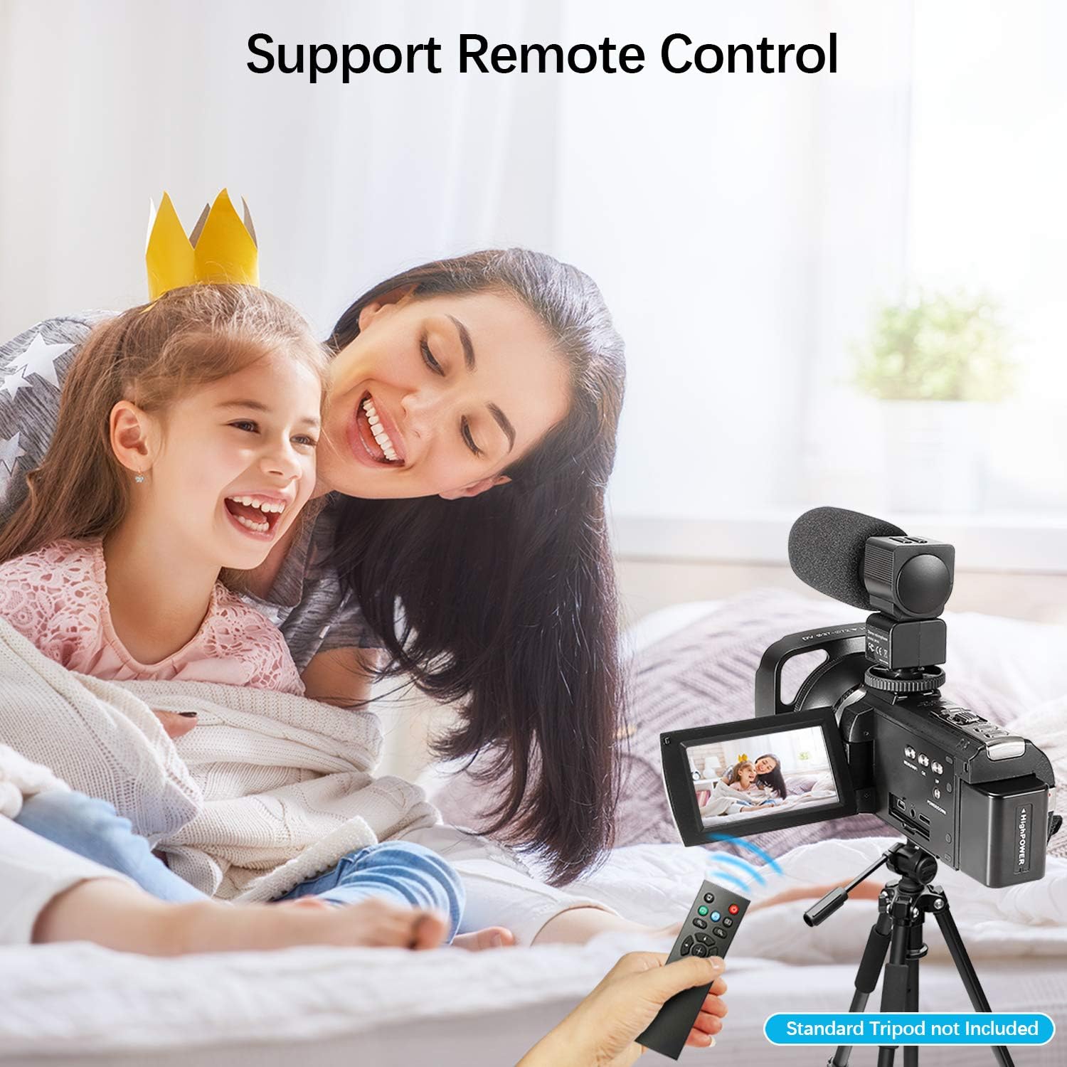 Buу 1 gеt 1 ZUODUN Camcorder Video Camera YouTube Vlogging Camera Recorder Full HD 1080P 30FPS 36MP 3.0 inch Touch Screen IR Night Vision 16X Digital Zoom Camcorder with External Microphone, Remote Control