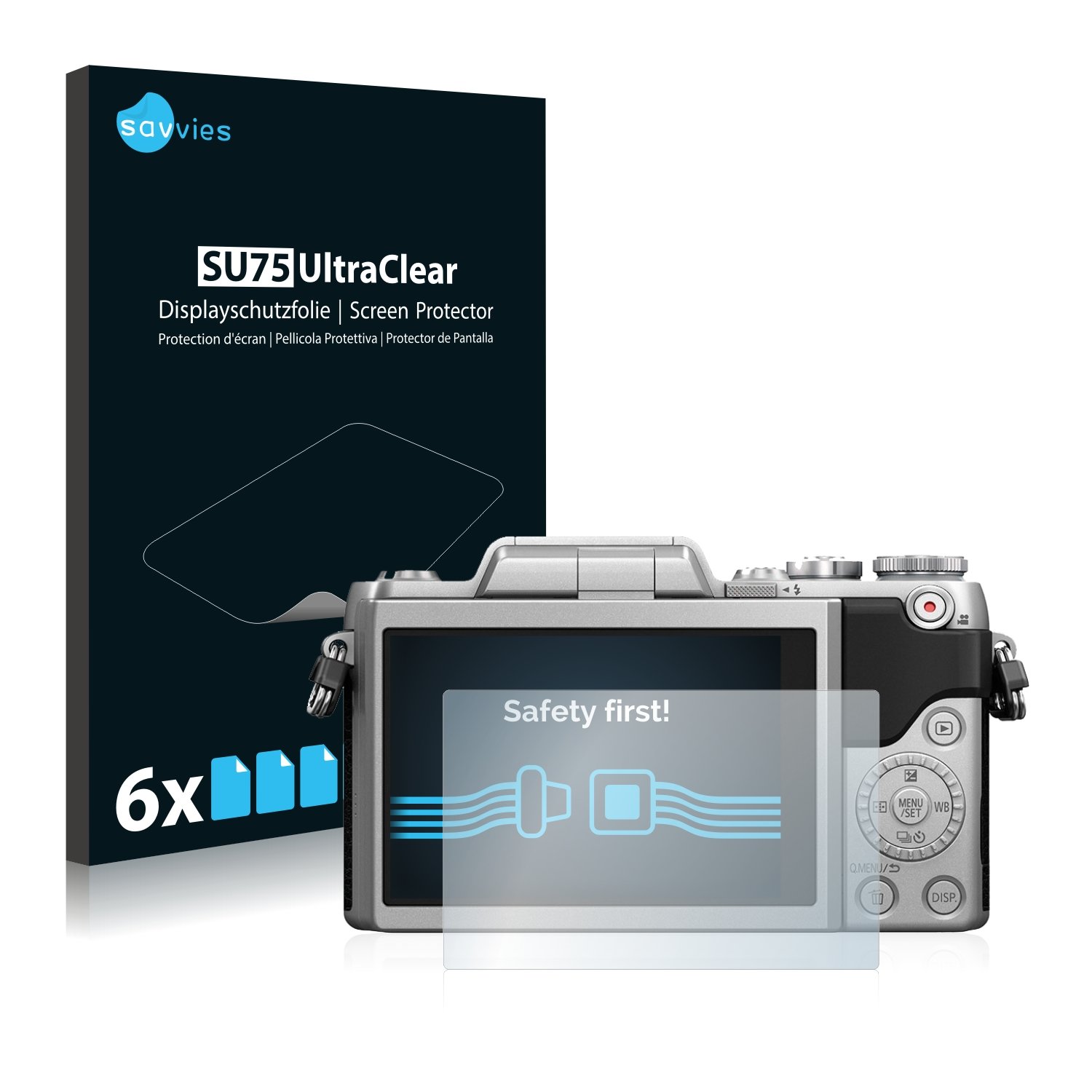 Savvies 6 Pack Screen Protector compatible with Panasonic Lumix 