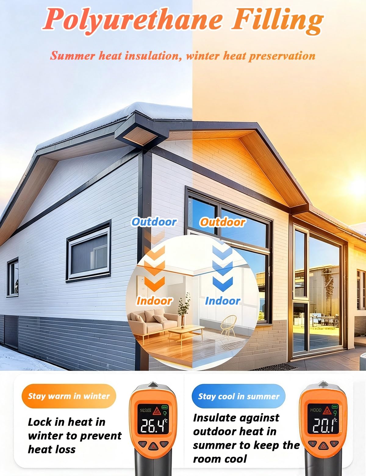 Paneles Decorativos para Pared Exterior, Aspecto Piedra, 1,6 cm de Espesor | Revestimiento de Paredes de Poliuretano Impermeable Aislante Termico para Casas Prefabricadas, Personalizable