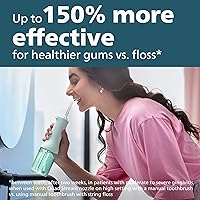 Vista 3 de Philips Sonicare Hilo dental inalámbrico Power Flosser 3000 - Mint & ProtectiveClean 5300 Cepillo de dientes eléctrico recargable, negro, HX6423/34