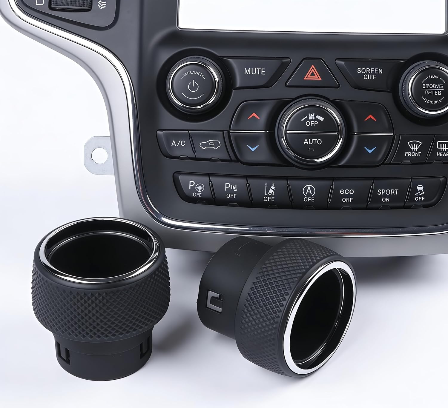 AC Control Knob Radio Button For Jeep For Grand For Cherokee WK2 2014-2021 Radio Dash Kit Radio Knobs Replacement for Center Console, Easy Installation (A2(1PCS))