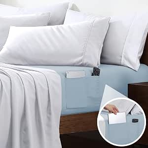 Cathay Home Full Size Fitted Sheet - Double Brushed Microfiber, Ultra Soft, 16" Deep Pocket For Mattresses 14-18" (Blush)