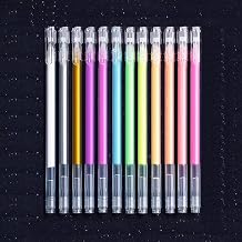 9/12 PCS Set Gel Pen Multi Colored Gel Ink Pens Vintage 0.5mm Writting Drawing Pen Stationery Gift For Kids Office Supplies Retro, Count, 12