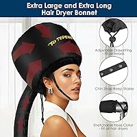 Vista 2 de Gorro de secador de pelo – Gorra con capucha ajustable extra grande extra grande para un peinado y cuidado rápidos