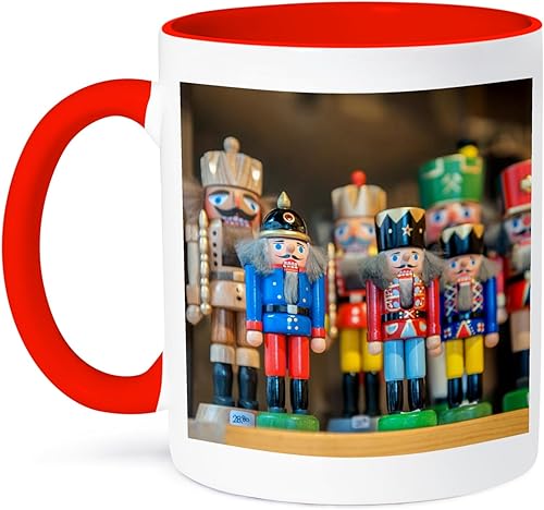 Miniatura 1 de 3dRose Taza, 15 onzas, rojoblanco