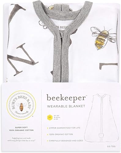 Miniatura 7 de Burt's Bees Beekeeper - Manta unisex para bebé, de algodón 100% orgánico para usar