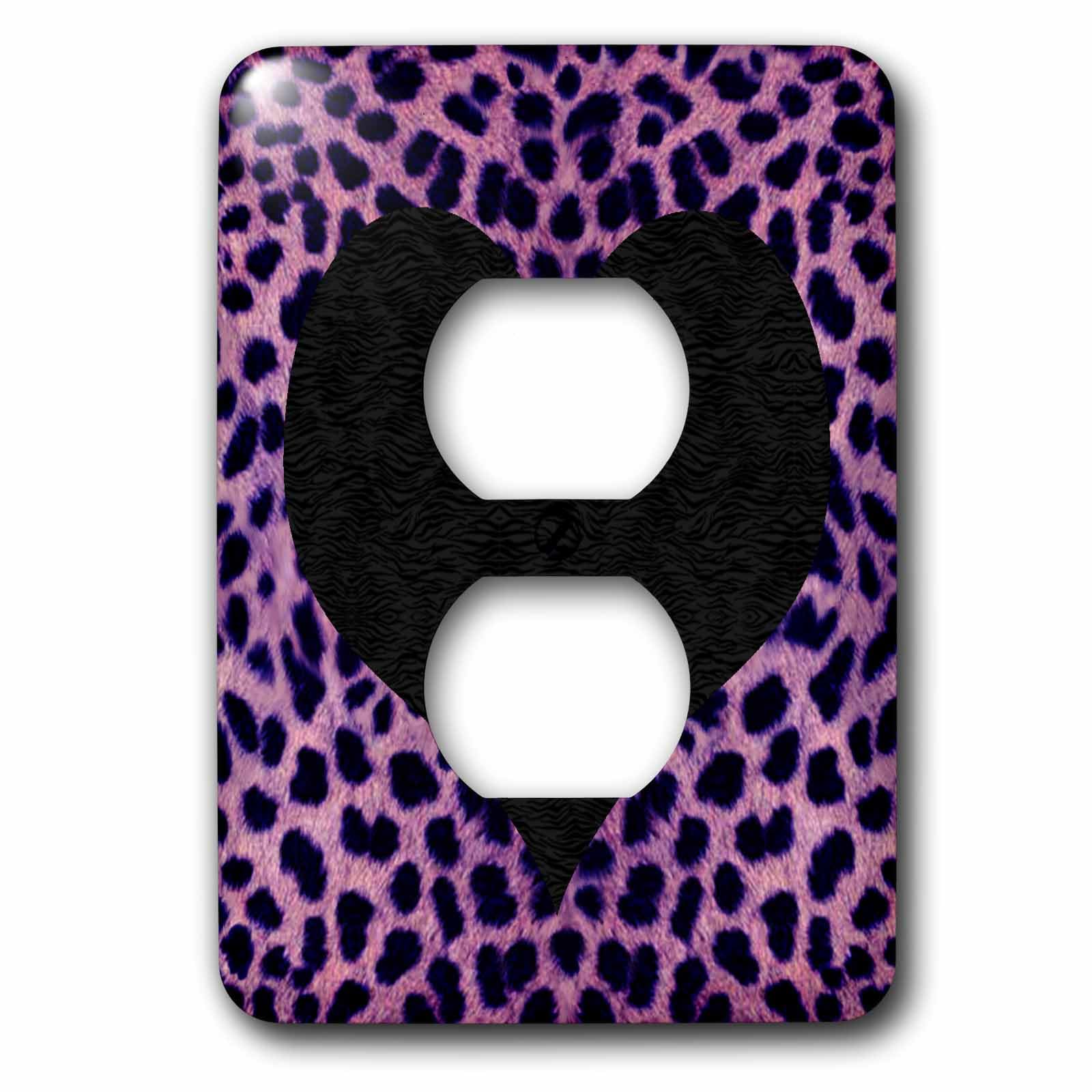 Motif guépard violet flashy 3dRose lsp_20396_6 style punk rockabilly