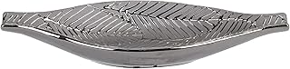Anuncio patrocinado: BY SIGRIS Signes Grimalt Bandeja para Dejar Llaves | Bandeja Plateada con Forma de Hoja, Cerámica - 5...