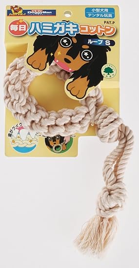 Amazon ドギーマン 犬用おもちゃ 毎日ハミガキコットン ループ S サイズ ドギーマン 噛むおもちゃ 通販